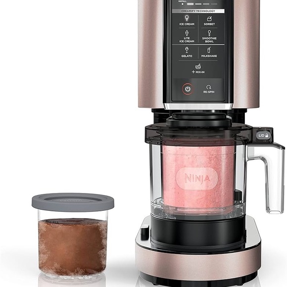 Ninja Creami Rose Gold Ice Cream Maker with 5 pints - Picture 4 of 4